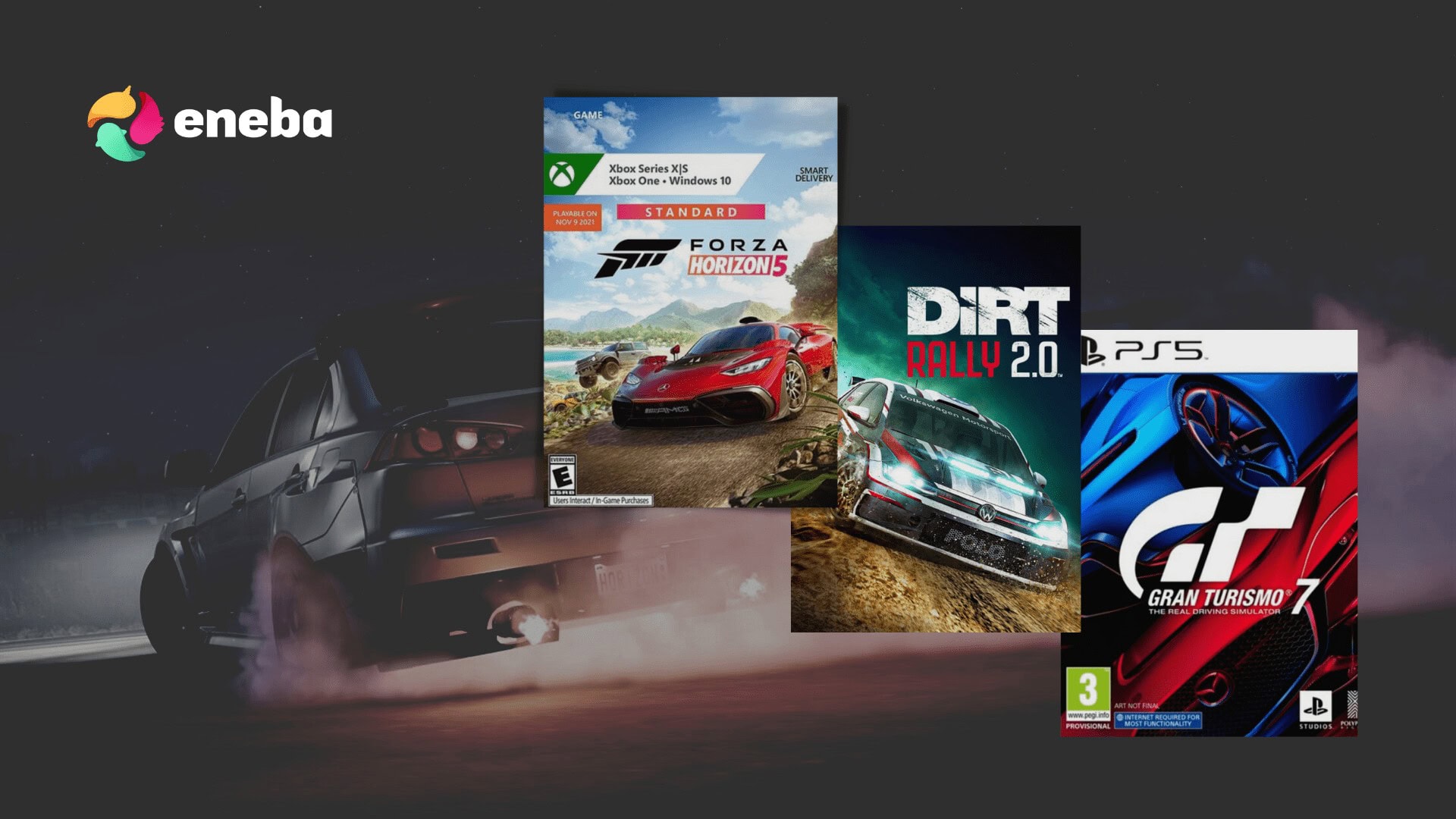 Eneba: i migliori videogiochi di corse a prezzi scontatissimi