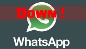 whatsapp down