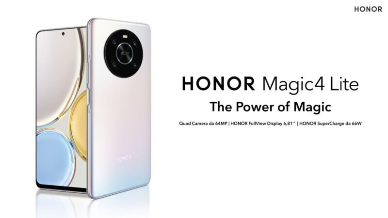 HONOR Magic4 Lite 4G è disponibile sul sito ufficiale in Italia 