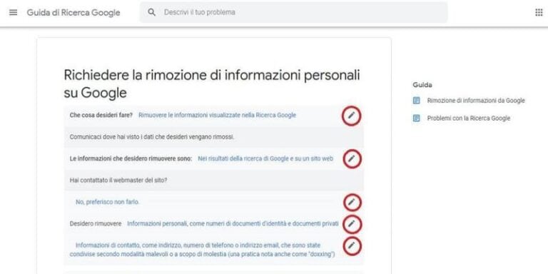 rimuovere-informazioni-personali-da-Google