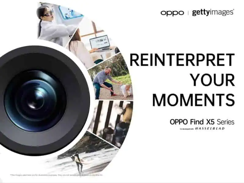 OPPO: collab con Getty Images  e  progetto “Reinterpret Your Moment” con Find X5 Pro