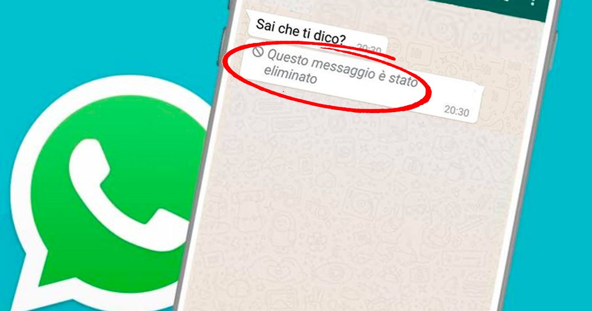 WhatsApp messaggi cancellati