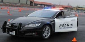 Auto della polizia elettriche