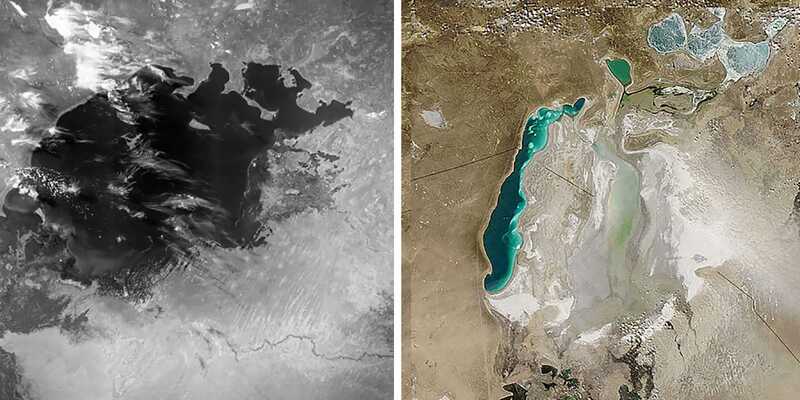 Immagini satellitari shock la NASA mostra l’acqua prosciugarsi