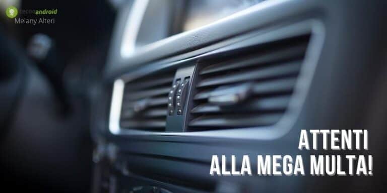 Aria condizionata in auto: fai attenzione, stai rischiando 444 euro di multa!