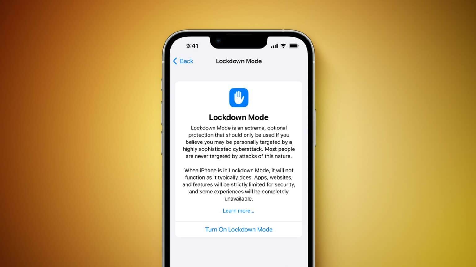 iphone lockdown mode apple