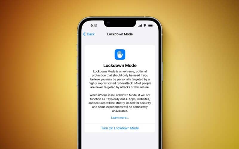 iphone lockdown mode apple