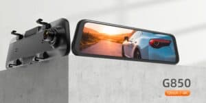 WolfBox, G850, dash cam, mirror dash cam, smart