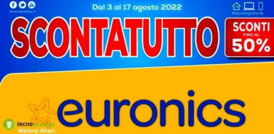 Euronics: arriva "Scontatutto", la grande promo che regala smartphone e non solo