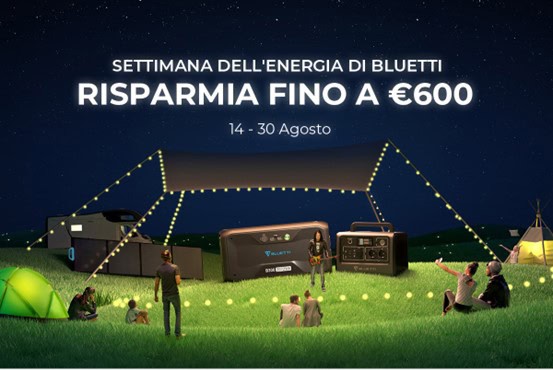 Bluetti: Batterie da accumulo B230 e B300 in offerta per la Power Week