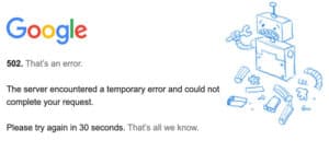 google down