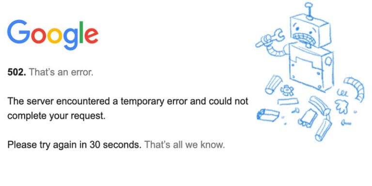 google down