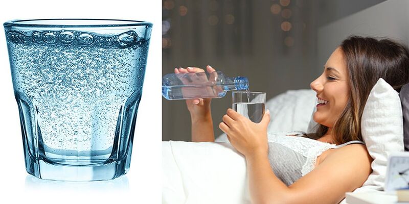 Bere un bicchiere d’acqua prima di andare a dormir