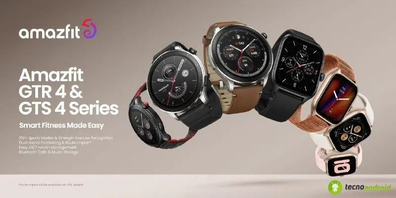 AmazFit GTR 4 E GTS 4: la linea di smartwatch per lo sport si aggiorna