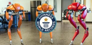 Robot bipede: IA premiata dal Guinness World Record per i 100 metri di corsa
