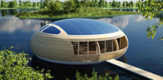 Casa galleggiante eco-sostenibile