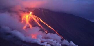 Ecco le incredibili immagini dell’eruzione del vulcano Stromboli