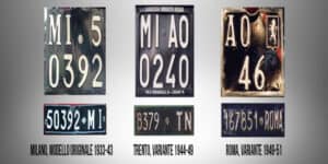 Storia delle targhe italiane