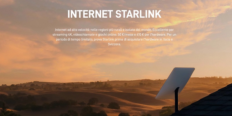 Starlink, SpaceX, Elon Musk, Italia