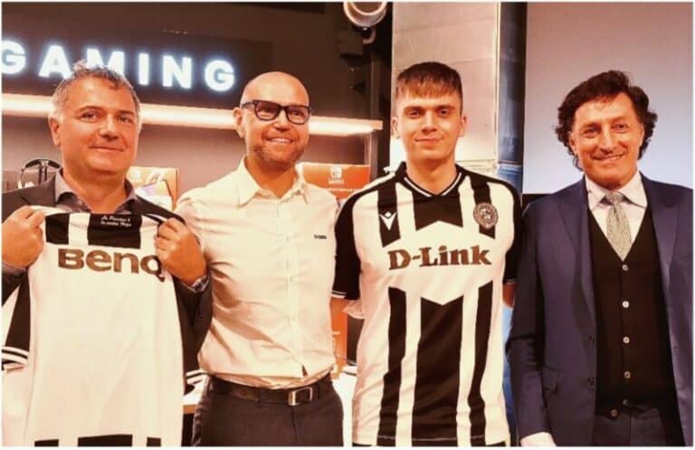 Udinese Esports con D-Link e BenQ presenta la nuova maglia 2022/23