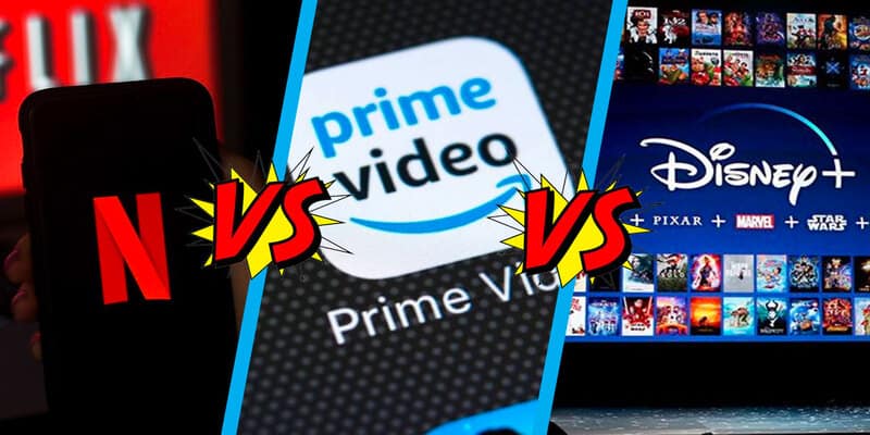 Amazon Prime Video vs Netflix vs Disney