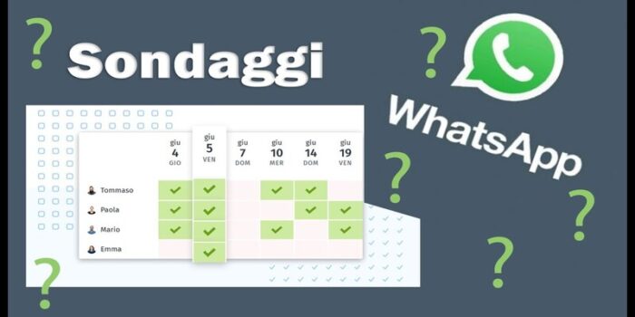 Come creare dei sondaggi con Whatsapp