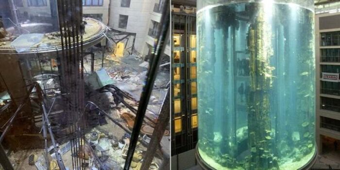 E’ esploso l’AquaDom di Berlino