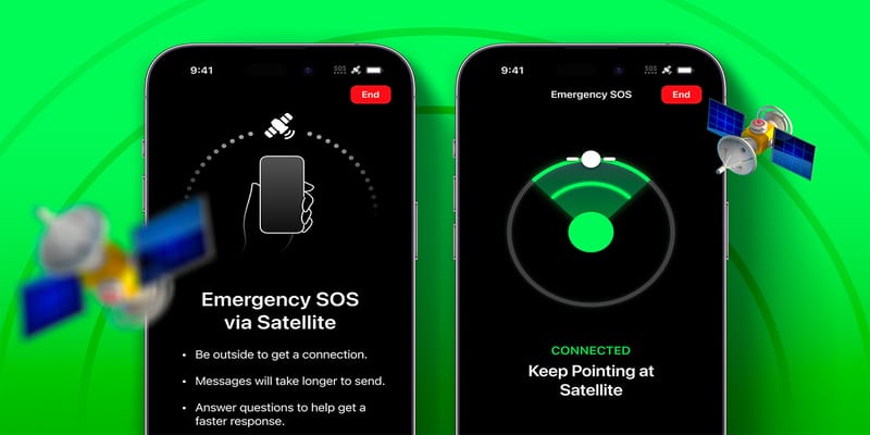 La chiamata di emergenza tramite satellite degli iPhone