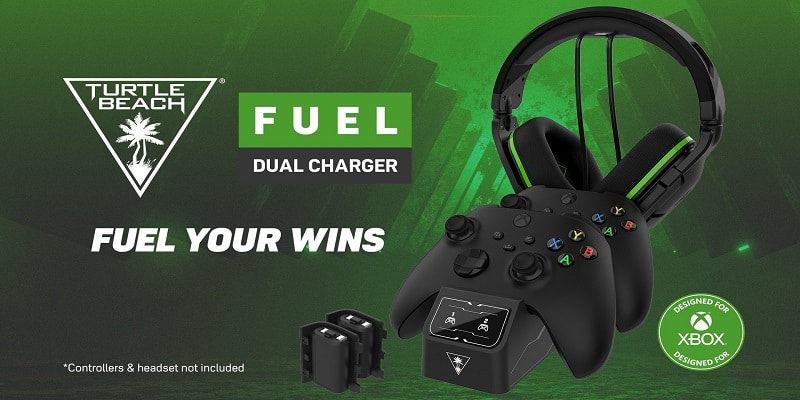 Fuel Dual Controller Charging Station & Headset Stand