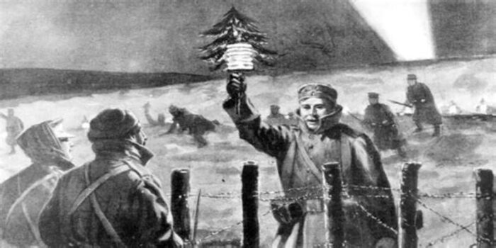 giorno di Natale durante la guerra mondiale nel 1914