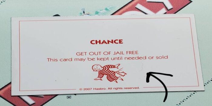 vincere una carta che faceva uscire di prigione