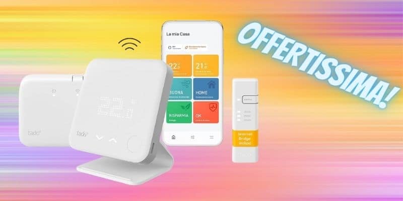 Termostato Smart Wireless Tado, kit a prezzo SHOCK su Amazon (-90€)