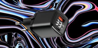 Caricatore USB 33W Super-VELOCE con display a 18 euro su Amazon