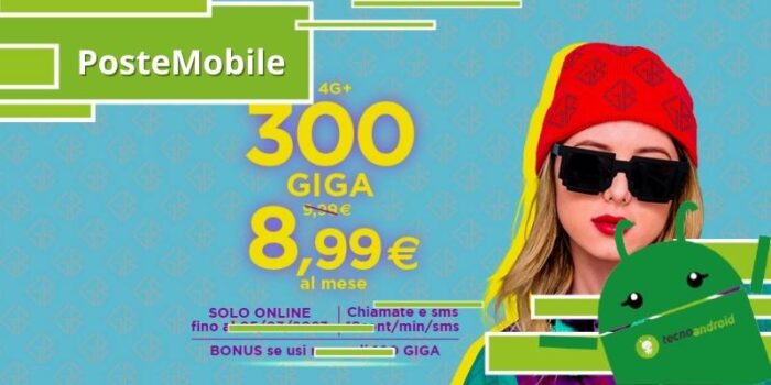 PosteMobile, con 300% Digital avrai ben 300 GB a meno di 10 euro
