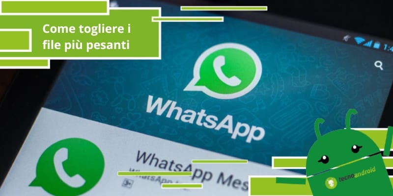 Whatsapp, come cancellare i contenuti più pesanti ricevuti sull'app