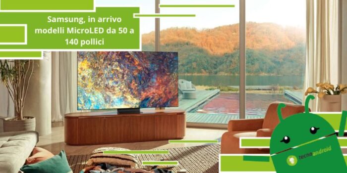 Samsung, in arrivo modelli MicroLED da 50 a 140 pollici e non solo