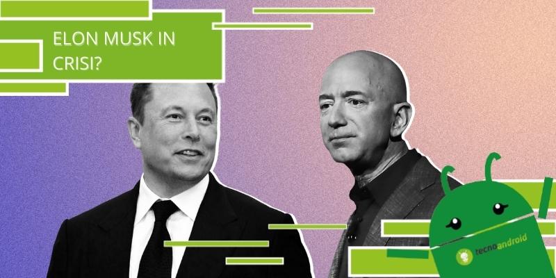 Elon Musk, l'imprenditore sta per essere superato da Jeff Bezos