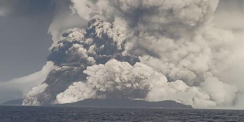 L&#8217;eruzione del vulcano Tonga contribuirà all&#8217;innalzamento delle temperature di oltre 1,5 gradi