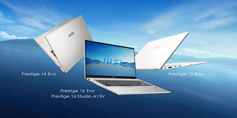 MSI, Prestige 13 Evo, Prestige 14 Evo, Prestige 16 Evo, laptop