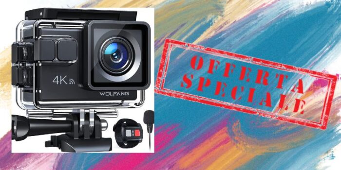 Action camera in 4K in offerta, BASTANO meno di 30 euro