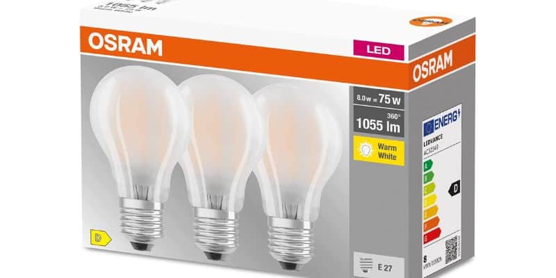 Lampadine LED Osram al 55% di sconto su Amazon