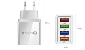 Amazon è pazza, caricabatterie Quick Charge 3.0 per 4 dispositivi a prezzo folle