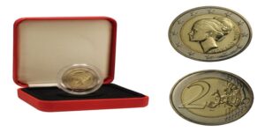 moneta da 2 euro di Grace Kelly