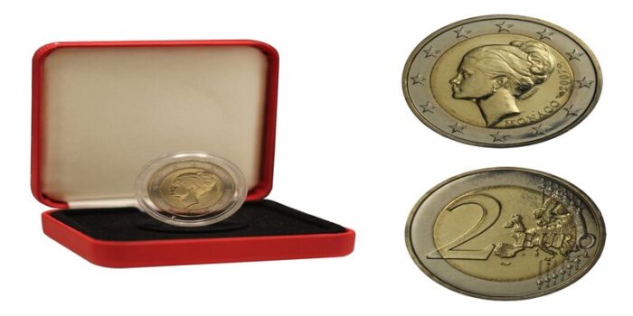 moneta da 2 euro di Grace Kelly