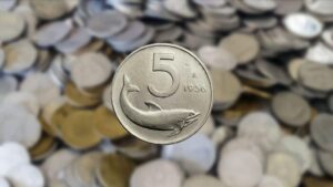 Monete rare, la 5 Lire con il delfino che vale 11.541 euro