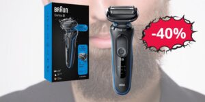 Rasoio elettrico Braun Series 5 in offerta BOMBA su Amazon (-40%)