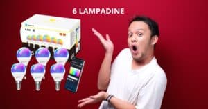 Offerta shock su Amazon, 6 lampadine LED RGB a soli 20 euro