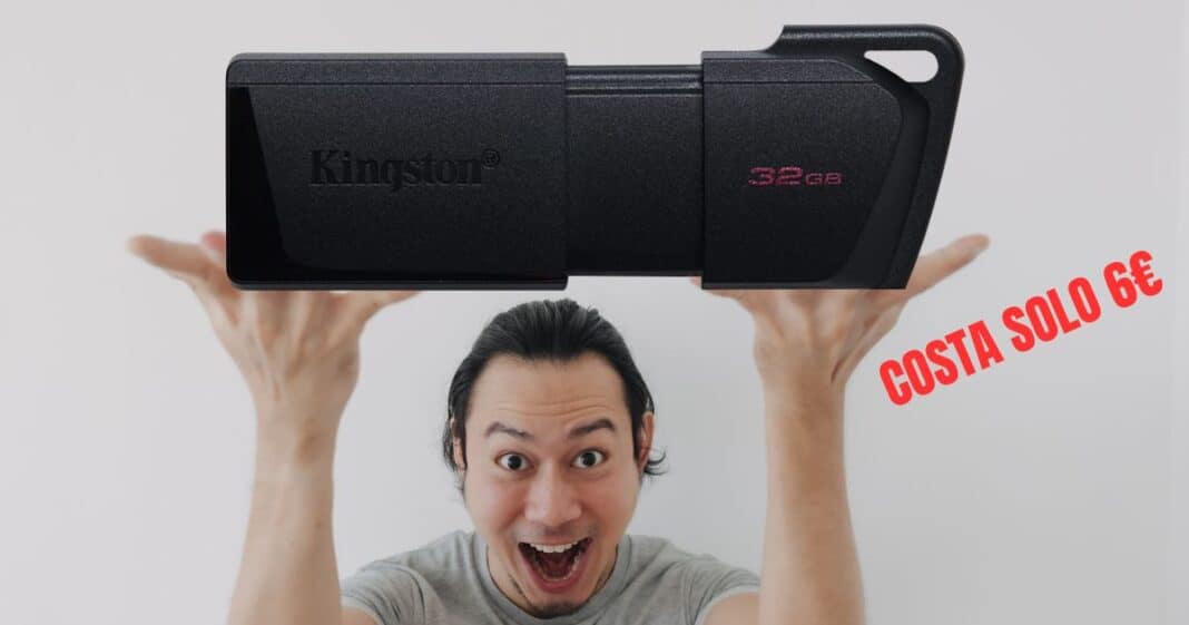 Chiavetta USB Kingston costa SOLO 6€, 32GB per i vostri file e foto