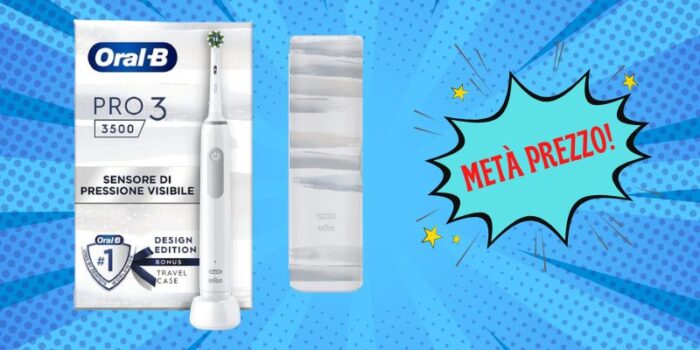 Oral-B spazzolino elettrico a METÀ PREZZO su Amazon, ERRORE DI PREZZO assurdo