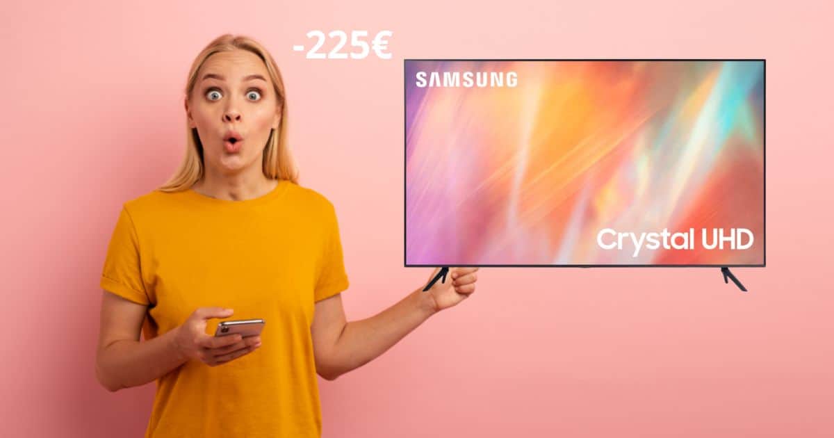 Smart TV Samsung, il prezzo CROLLA su Amazon (-225€)